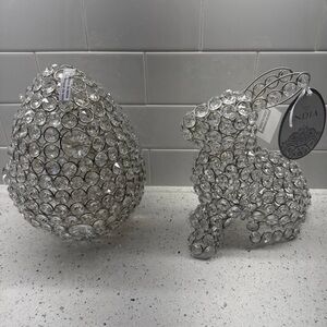 Crystal Decor Egg and Bunny Set